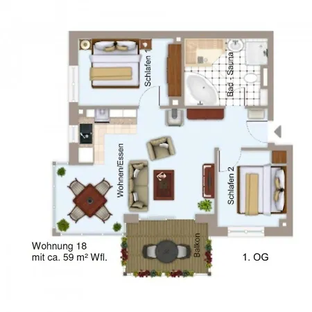 Appartement Kustenzauber 18 Großenbrode